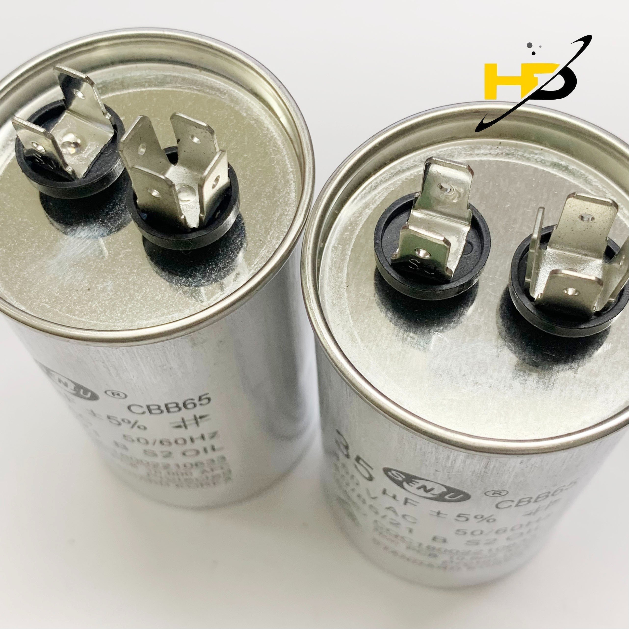 Tụ Khởi Động CBB65 35uF 450V Dùng Cho Máy Lạnh, Điều Hòa, Máy Giặt Vỏ Nhôm