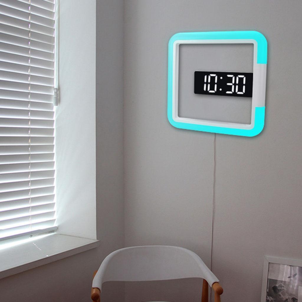 Clock Snooze Temperature Color Changing Remote Clocks