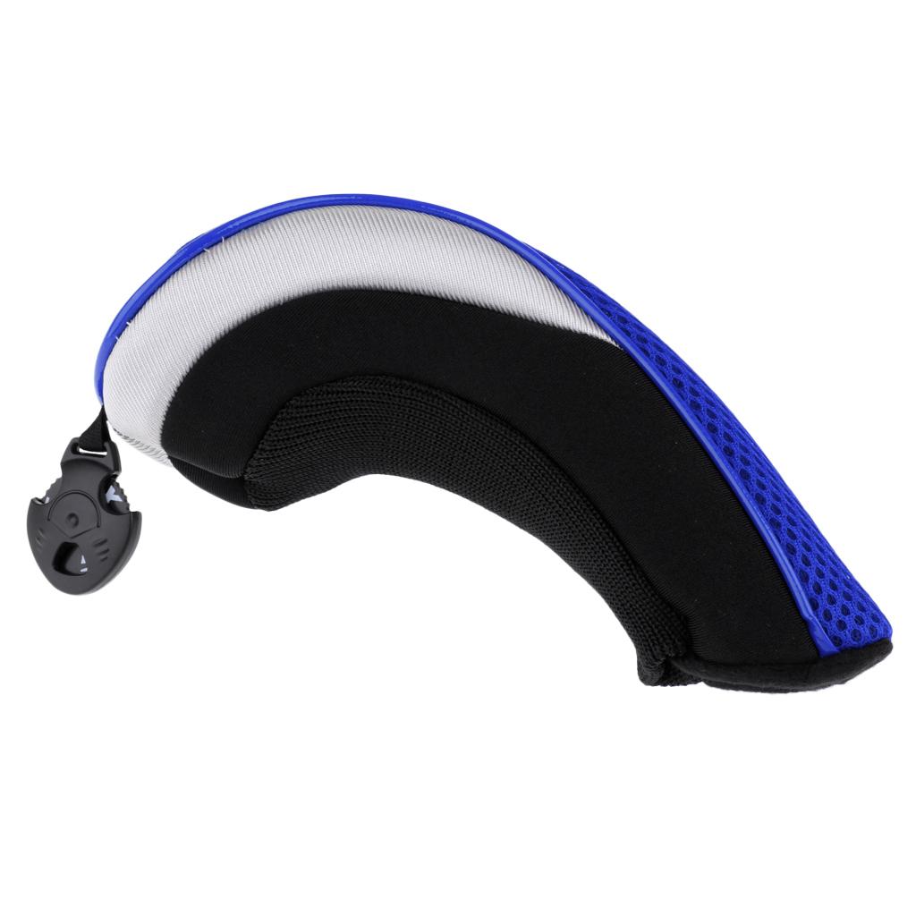 Golf Hybrid UT Club Head Cover Headcover & Adjustable Number Tag 2 3 4 5 7 X - Premium, Durable & Portable - Blue, 2 Pieces