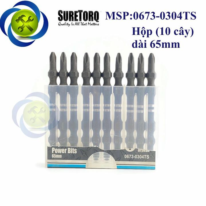 Mũi vít hai đầu PH2 Suretorq 0673-0304TS dài 65mm đầu nhỏ