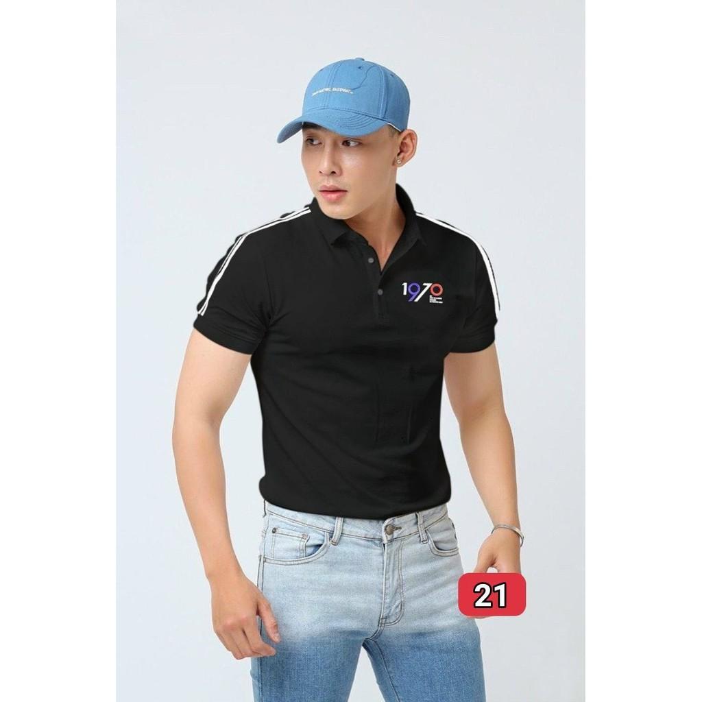 Áo thun tay ngắn cổ bẻ cao cấp nam King168 , áo thun polo nam thời trang cao cấp ATN21