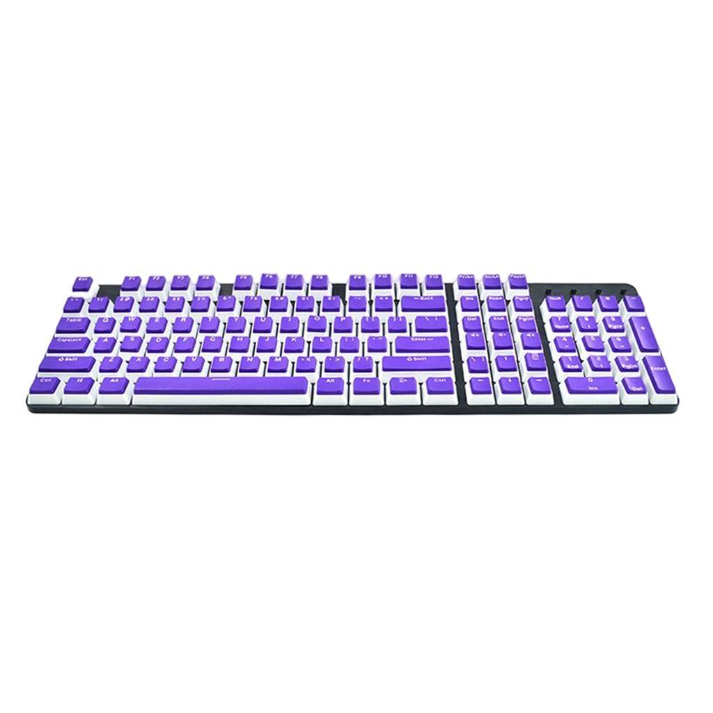 Pudding Keycaps Set, 104Keys Double Color PBT Keycap Set for Mechanical Keyboard(Keycaps only, keyboard is NOT included.)