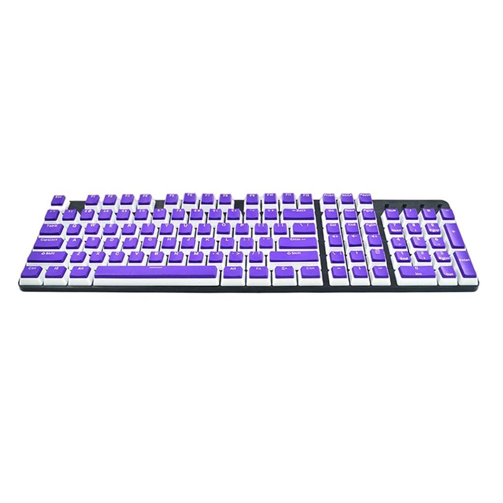 Pudding Keycaps Set 104Keys Doubleshot for Office Home Gaming Typing