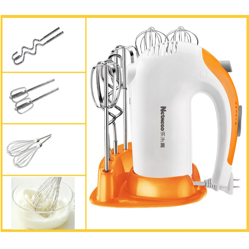 Máy Đánh Trứng Cầm Tay Netmego N38D 300W Đa Năng, Công Suất Lớn Tặng Kèm 6 Que Đánh Cao Cấp Bằng Thép Không Gỉ - Hàng Chính Hãng