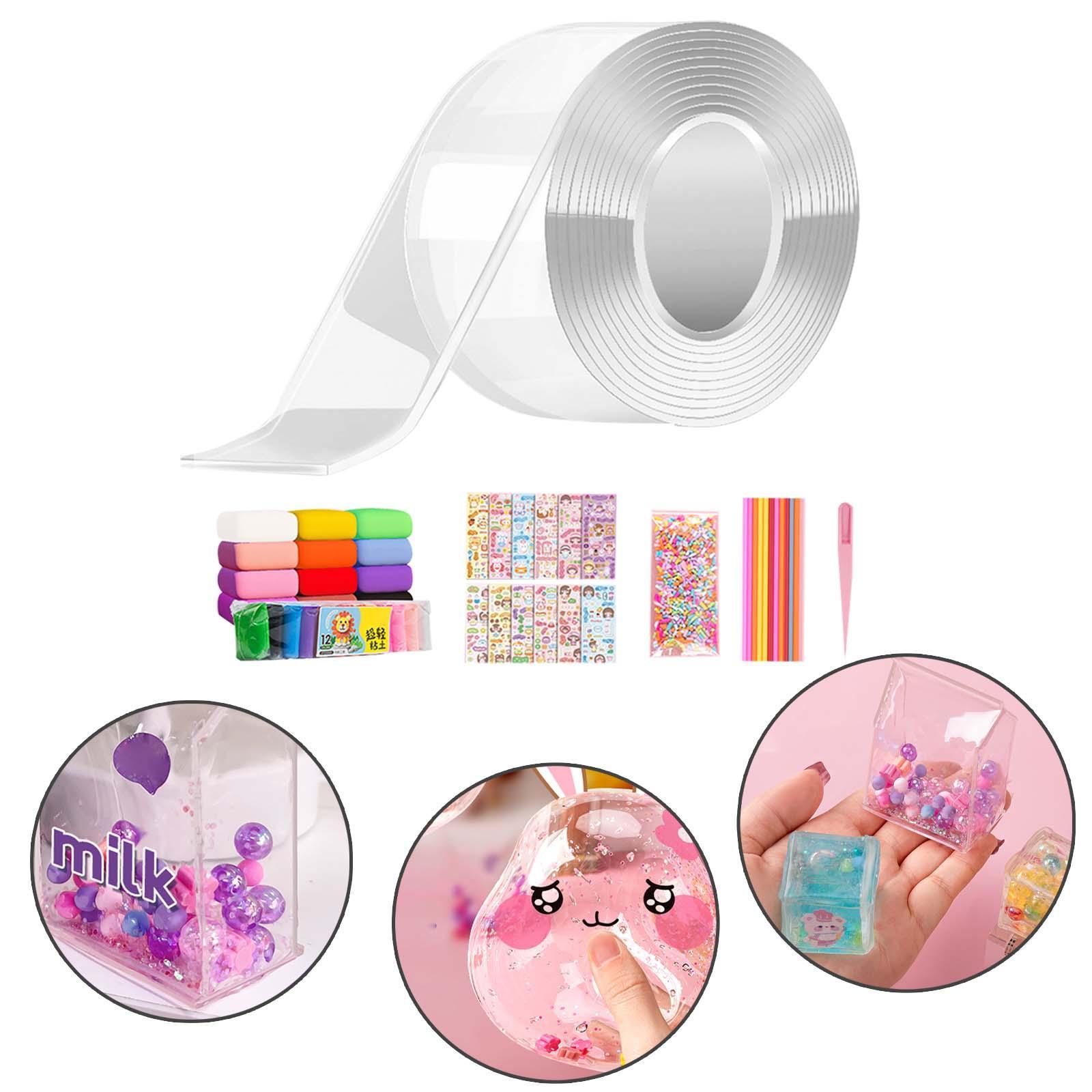 Clear with Stickers Double Sided Removable for Classroom DIY Craft