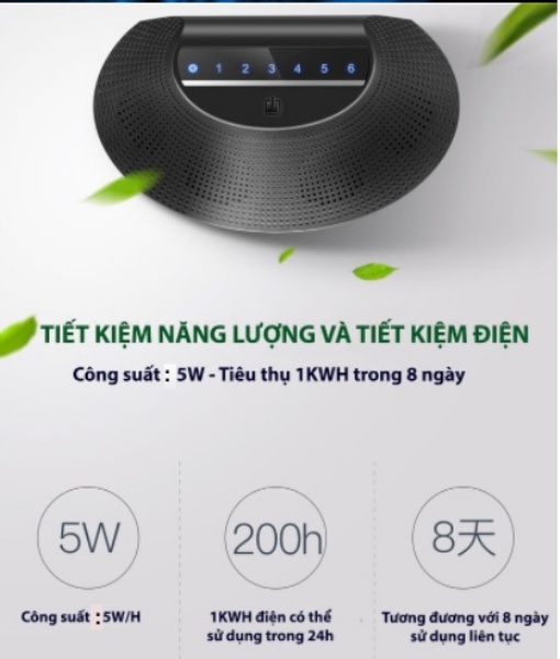 MÁY ĐUỔI CHUỘT BẰNG SÓNG SIÊU ÂM AN TOÀN CHO NGƯỜI VÀ VẬT NUÔI MULTI-WAVE &gt;100m²