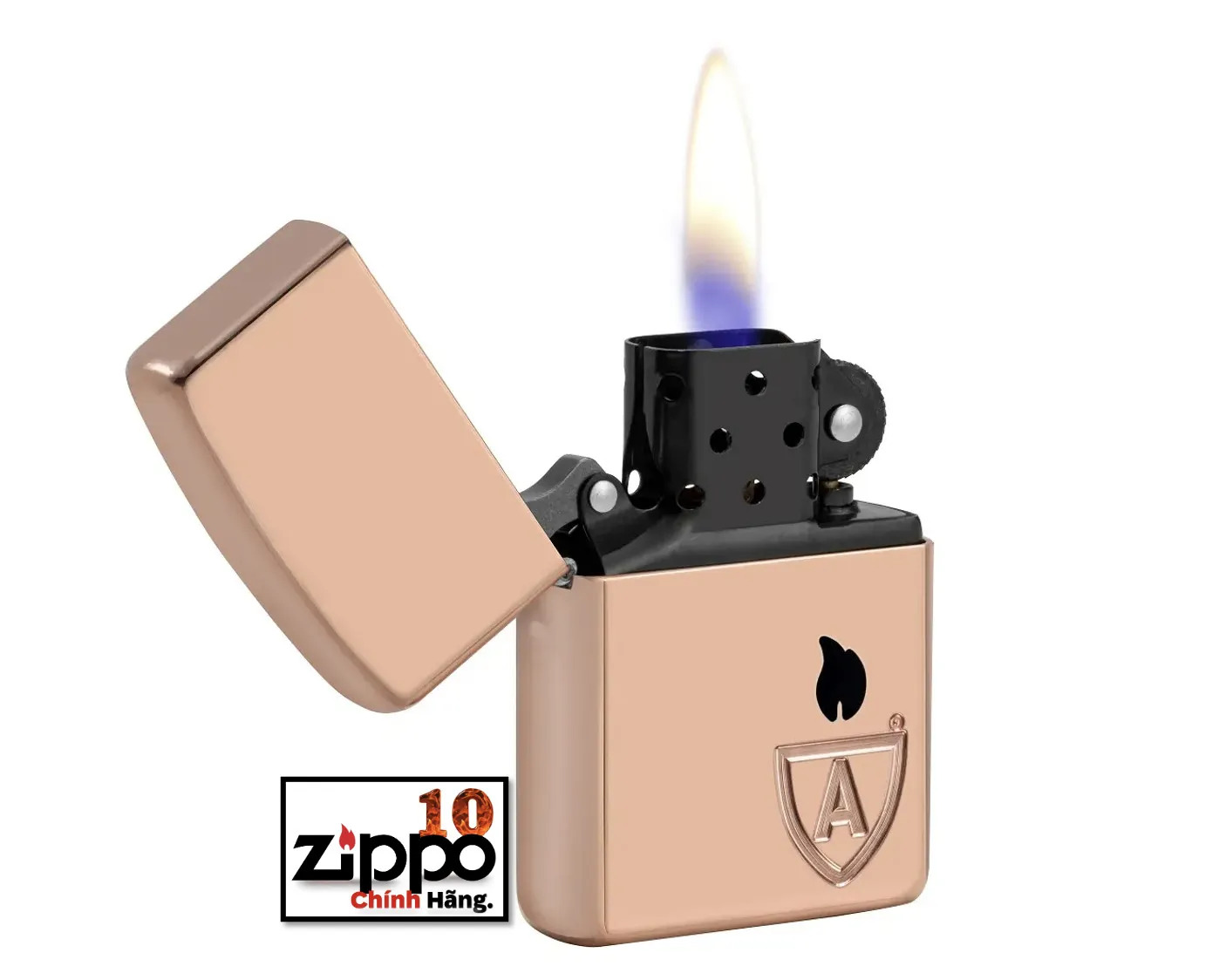 Bật lửa Zippo 46171 – Zippo Armor Solid Copper Case - Chính hãng 100%