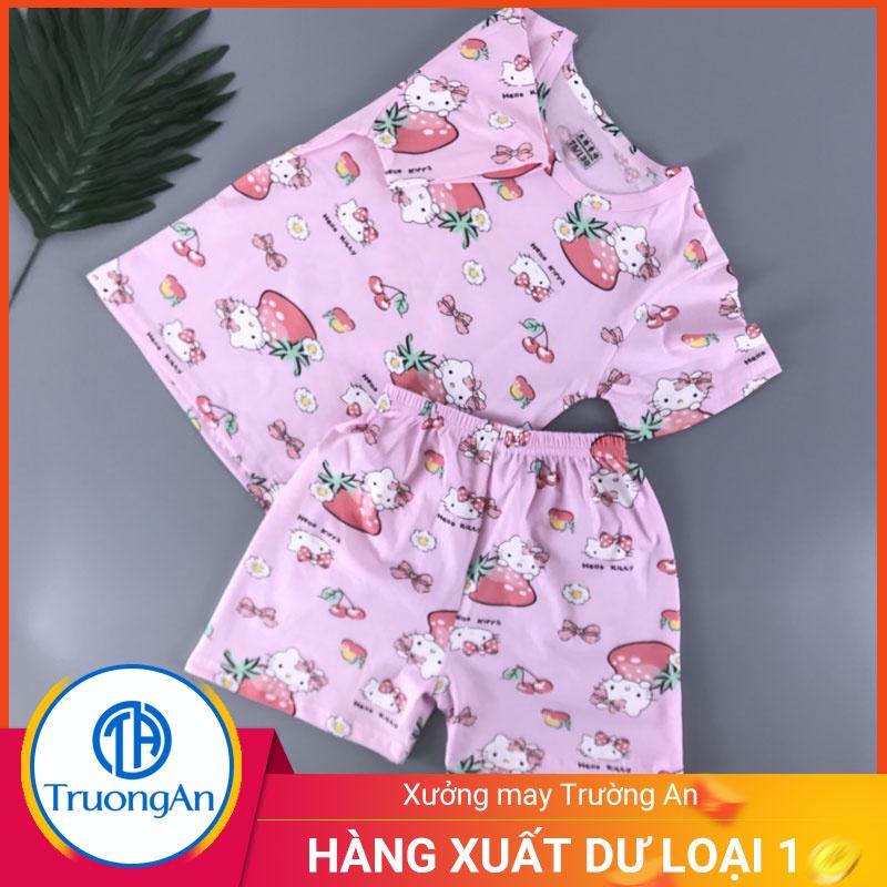 Bộ quần áo trẻ em cotton hình dâu tây