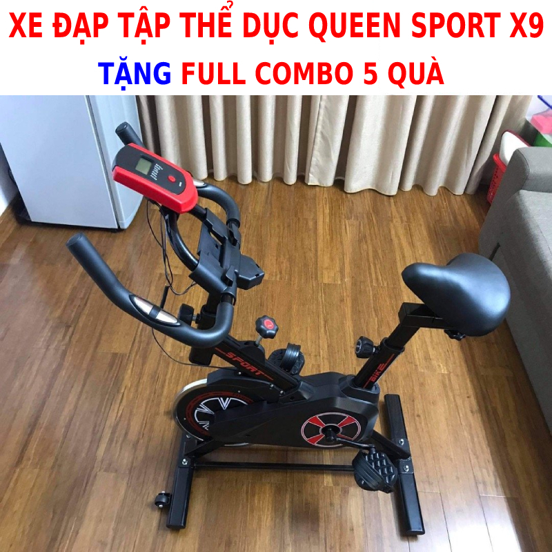 Xe Đạp Tập Thể Dục Đa Năng Tại Nhà Air Bike MK207 + Kèm Máy Massage Xung Điện