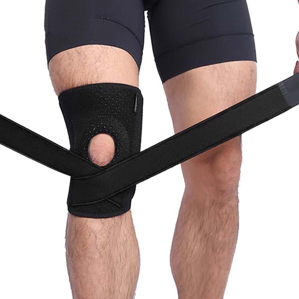 Đai bảo vệ đầu gối thiết kế lò xo trợ lực khớp gối Sport Knee Pad AOLIKES YE-7908