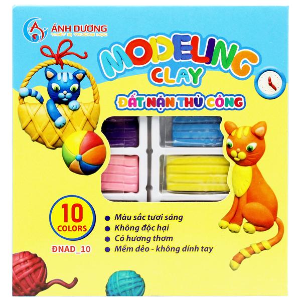 Đồ Chơi Đất Nặn Thủ Công 10 Màu 150g Modeling Clay - Ánh Dương ĐNAD-10