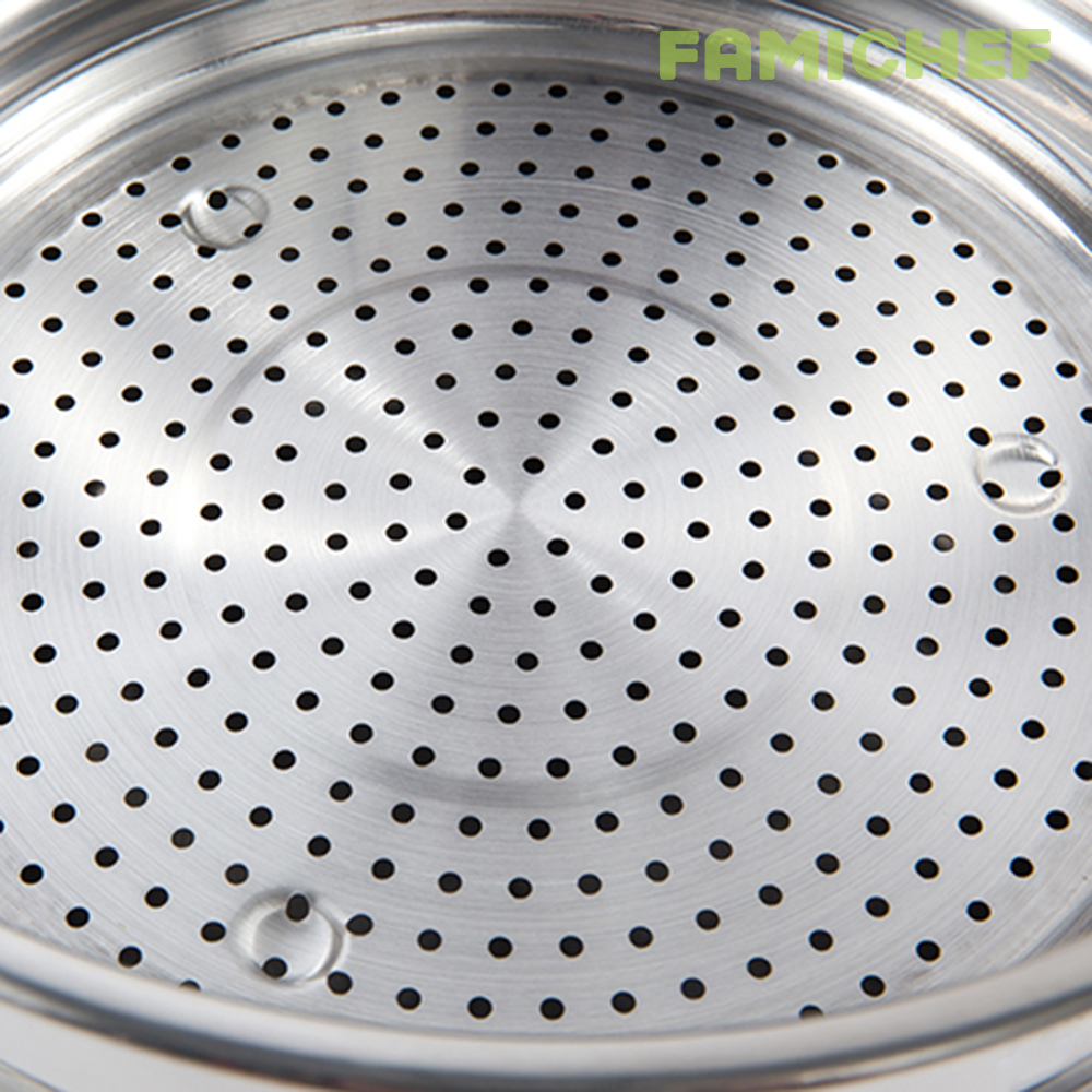 Bộ nồi xửng 3 đáy nắp inox Fivestar FSNX26001. 26cm