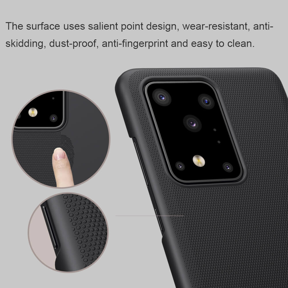 Ốp Lưng Sần chống sốc cho Samsung Galaxy S20 Ultra hiệu Nillkin Super Frosted Shield - Hàng Chính Hãng