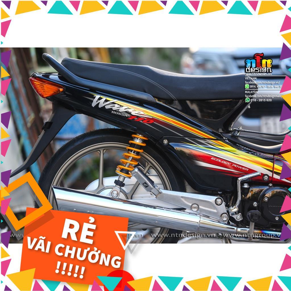 Tem Rời Wave Nhỏ 110 Mẫu Đen Đỏ Vàng