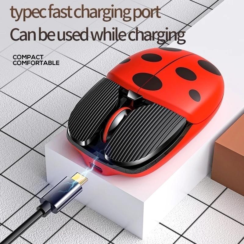 Chuột bluetooth Không Dây 2.4G + Chuột Hoạt Hình 3 Chế Độ