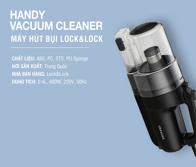 Máy Hút Bụi Lock&Lock ENV336BLK (400W) - Hàng Chính Hãng