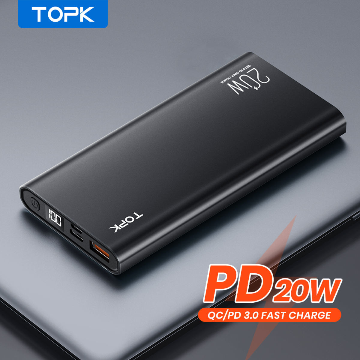 [ HÀNG CHÍNH HÃNG ] TopK Pin sạc dự phòng I1007P 10000mAh PD 20W PD 20W Sạc Nhanh Hiển Thị Điện Tử for iPhone Xiaomi Samsung HUAWEI OPOO VIVO I1007P- Phân phối chính hãng TOPK- Bảo hành 12 tháng