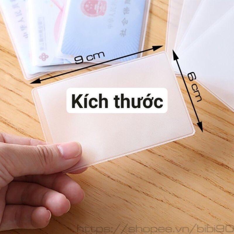 10 Vỏ bọc thẻ trong suốt CCCD, ATM....