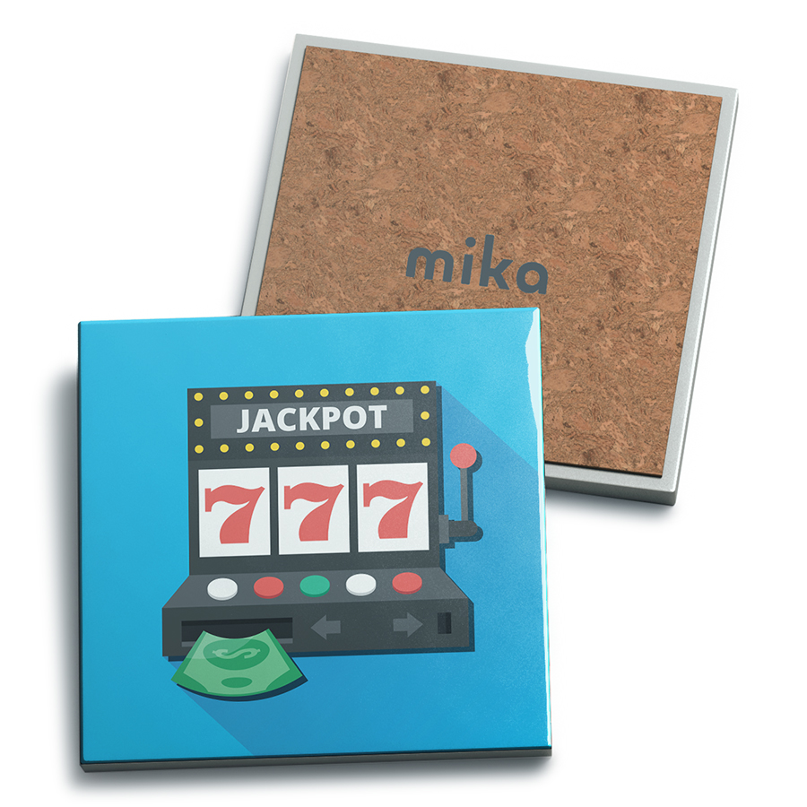 Bộ 4 Lót Ly Vuông Mika - Casino 1