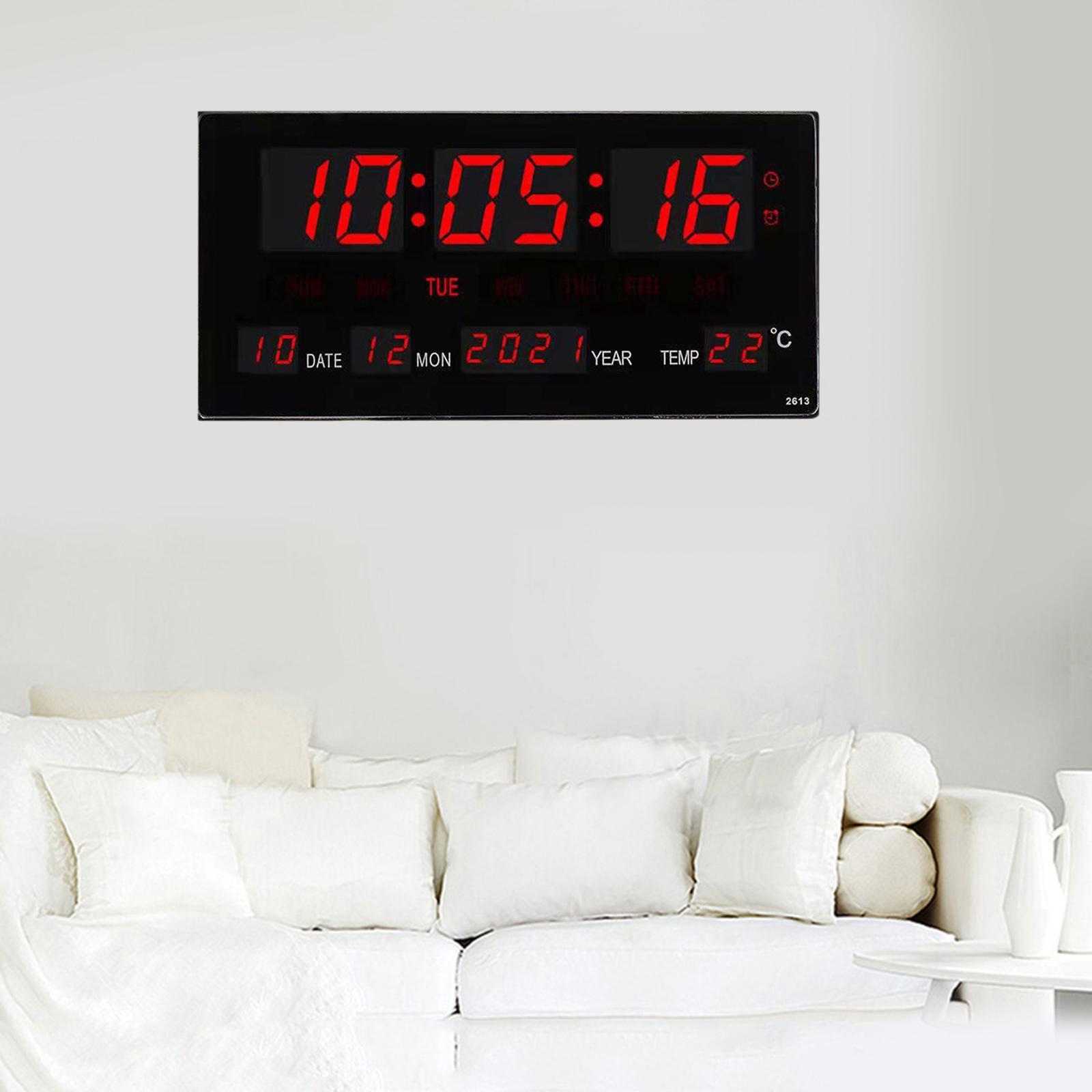 17'' LED Screen Clock 24H Time  US