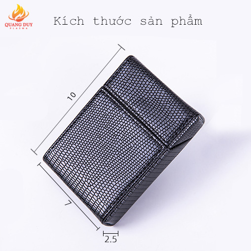 Hộp đựng thuốc nguyên vỏ 20 điếu da Pu dạng da rắn