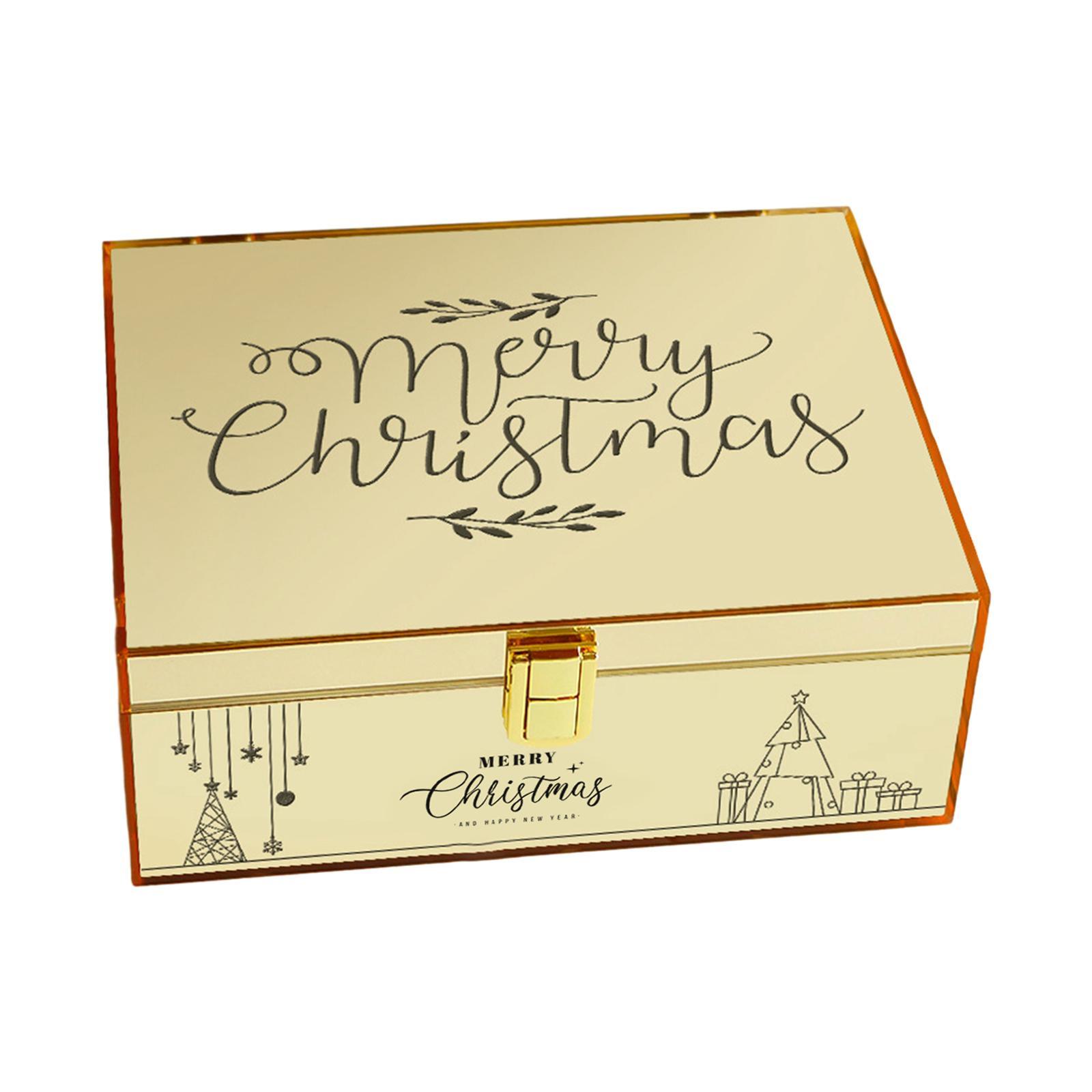 Gift Box with Lid Containers Acrylic Boxes for Birthday Bridesmaid Christmas