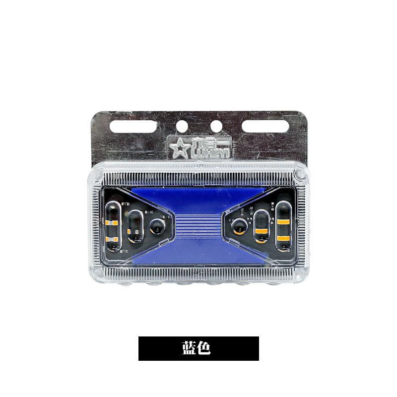 Đèn LED hướng dẫn ánh sáng bên xe tải sáu trong một kiểu mới nhất, đèn bên xe, xe tải nhấp nháy, Đèn bên 24Vled