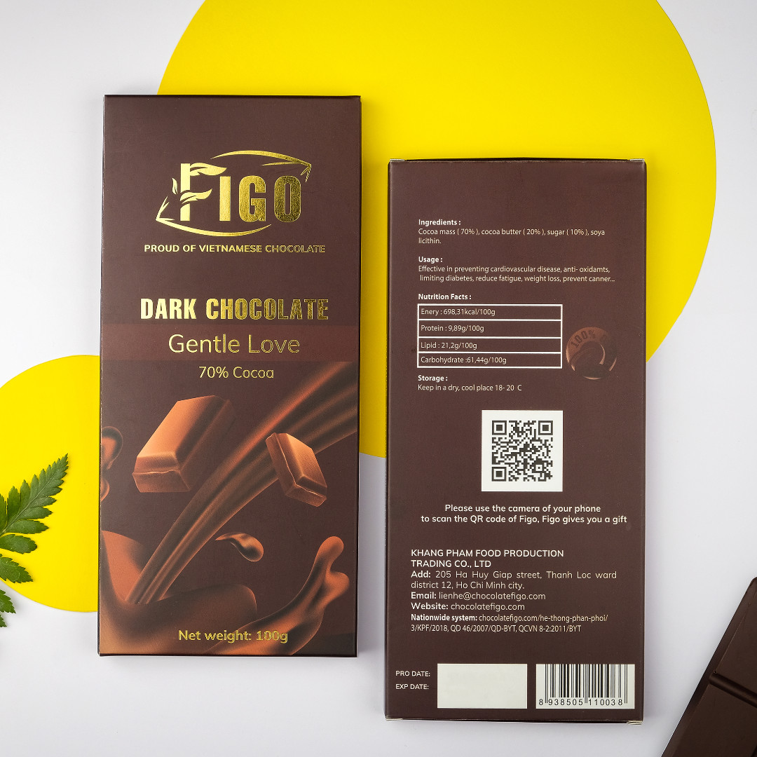 Chocolate đen Figo 70% cacao