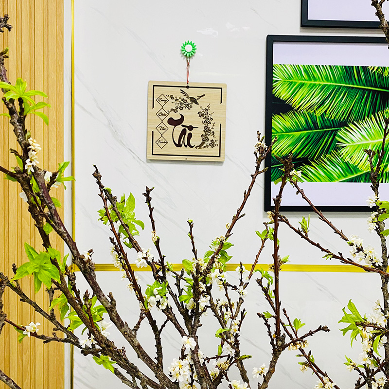 Chữ Tài Thư Pháp - Bảng Gỗ Decor - Trang Trí Nhà Cửa - Tết