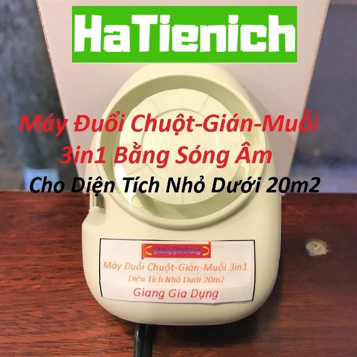 Máy Đuổi Chuột Muỗi Gián 3 Trong 1 Cao Cấp -Thiết Bị Đuổi Chuột - Hà Tiện Ích.