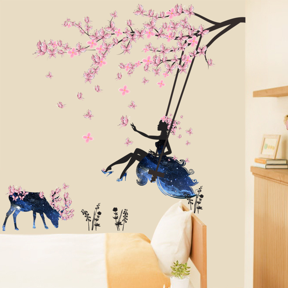 Bộ Decal Tranh Trang Trí Dán Tường Phòng Khách &amp; Phòng Ngủ T01 AZONE