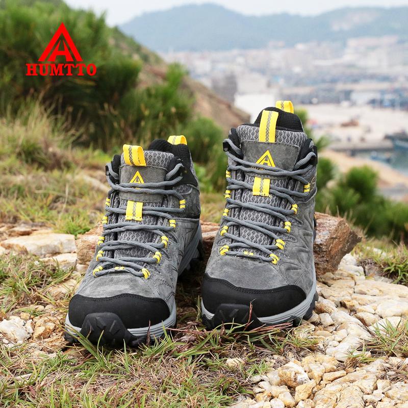 Giày đi bộ đường dài đi bộ đường dài giày thể thao không thấm nước cho nam giới trekking boot Color: Khaki 3520 Shoe Size: 6.5