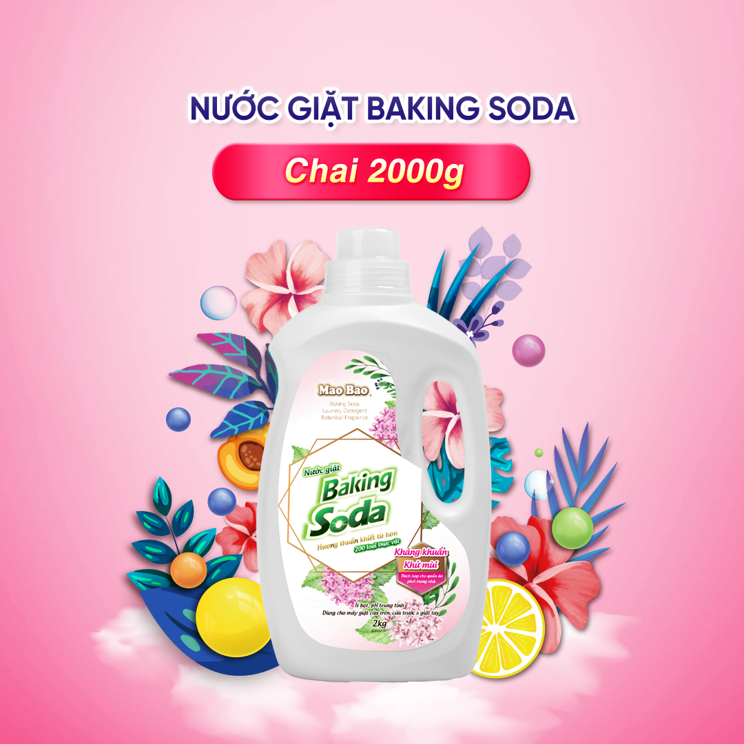 Nước Giặt Quần Áo Baking Soda Mao Bao 2000g