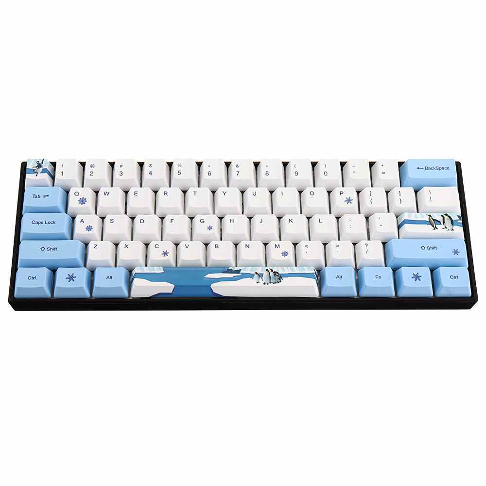 Keycap (mũ phím) PBT dành cho Bàn phím cơ không dây RK61 – Chính hãng Royal Kludge. 61 phím, công nghệ in Dye – sub, bền đẹp. OEM Profile.