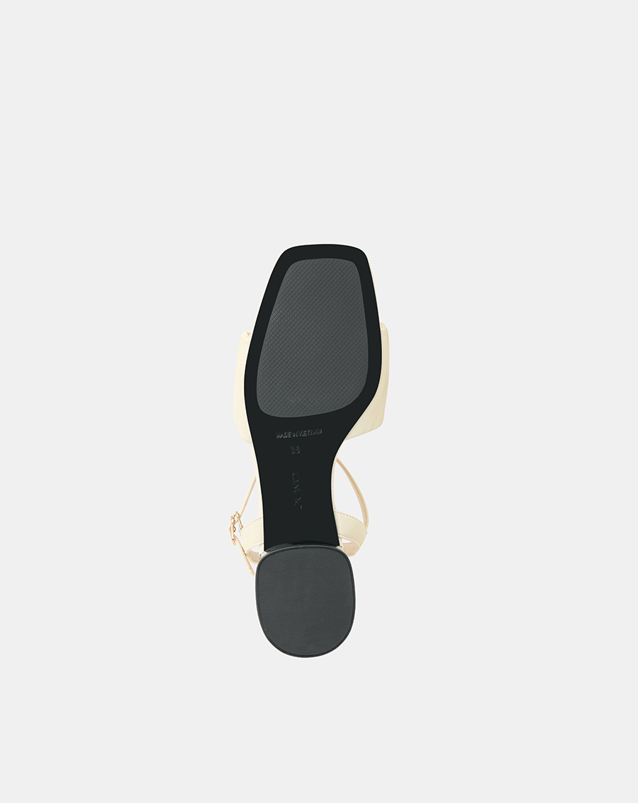 Giày Sandal Nữ 3cm Thời Trang JUNO Quai Ngang Bèo Nhún SD03070