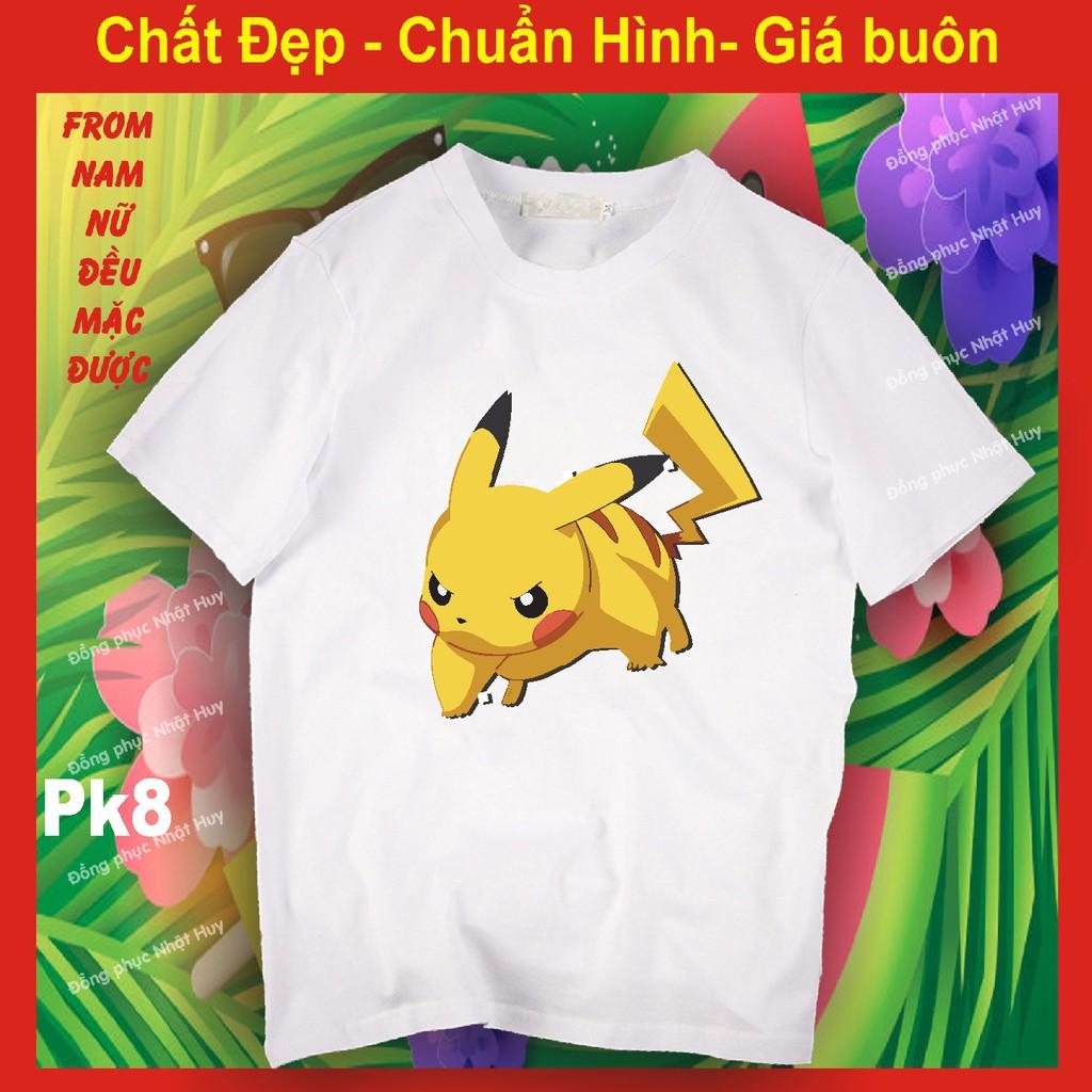 Áo thun pikachu 6, chất đẹp bao đổi trả