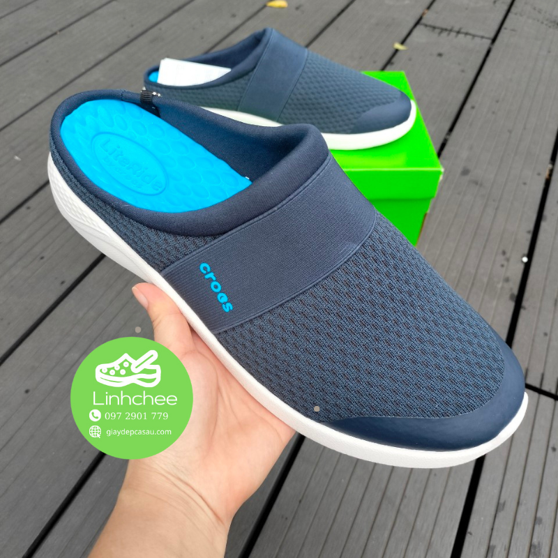 GIÀY SỤC VẢI CROSS LITERIDE MESH MULE MÀU NAVY dành CHO NAM.