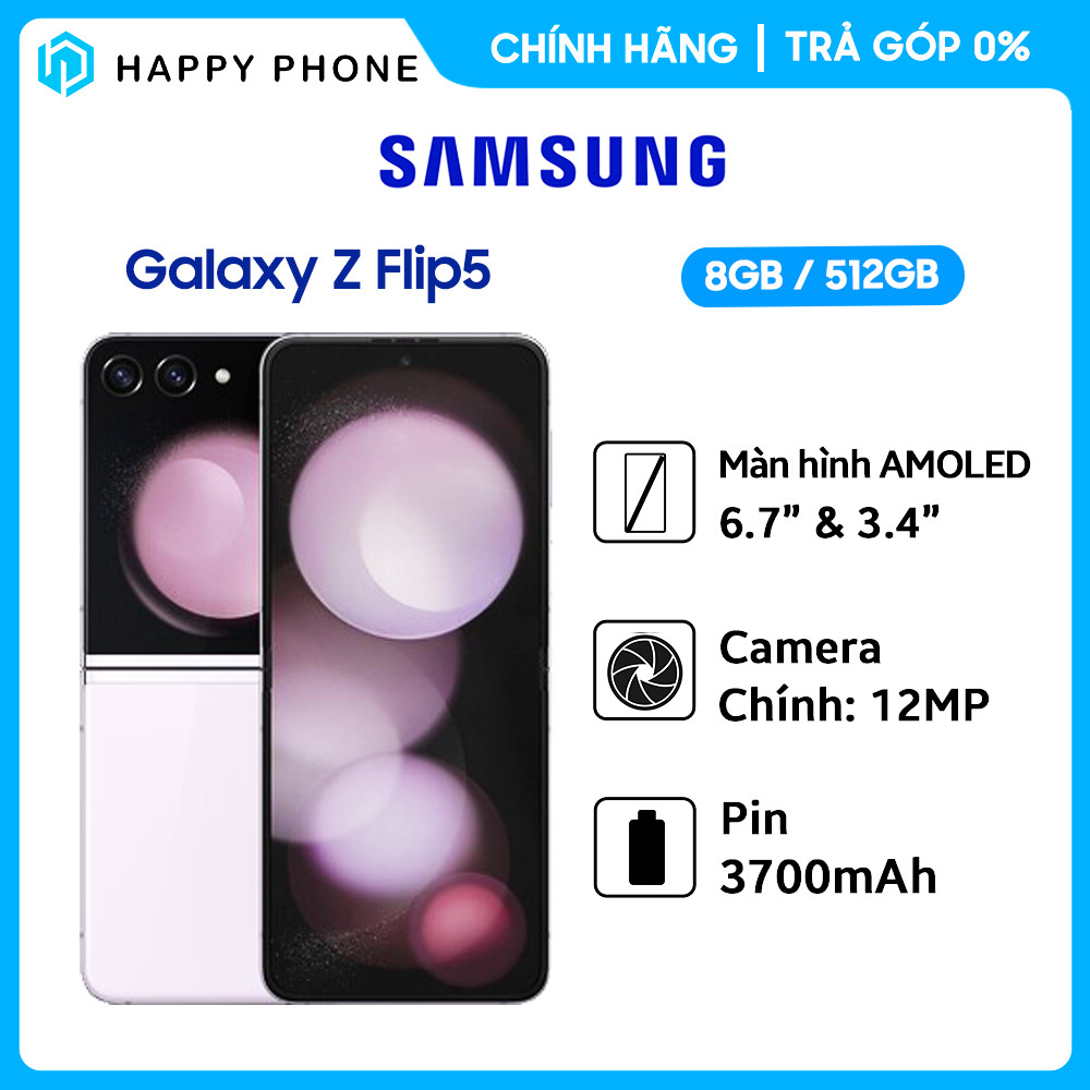 Điện Thoại Samsung Galaxy Z Flip5 5G - Hàng Chính Hãng - Đã kích hoạt bảo hành điện tử