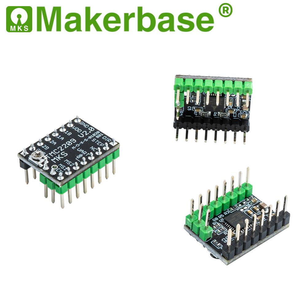 MAKERBASE MKS TMC2209 2209 Bước lái xe máy kéo 3D Máy in 3D Phần 2.5A UART ULTRA Im lặng cho SGEN_L GEN_L Robin Nano