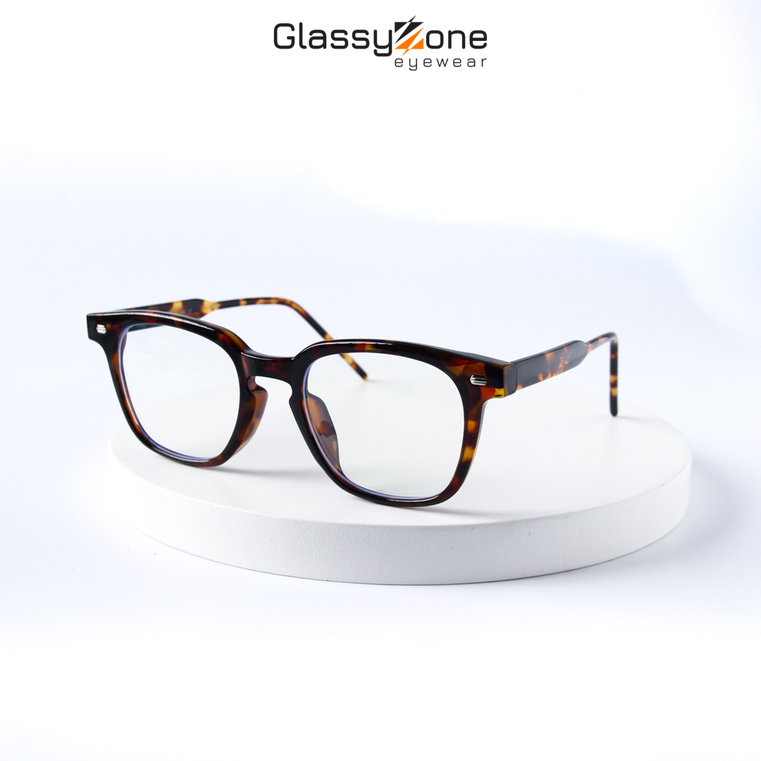 Gọng kính cận, Mắt kính giả cận nhựa Form vuông Unisex Nam Nữ Haley - GlassyZone