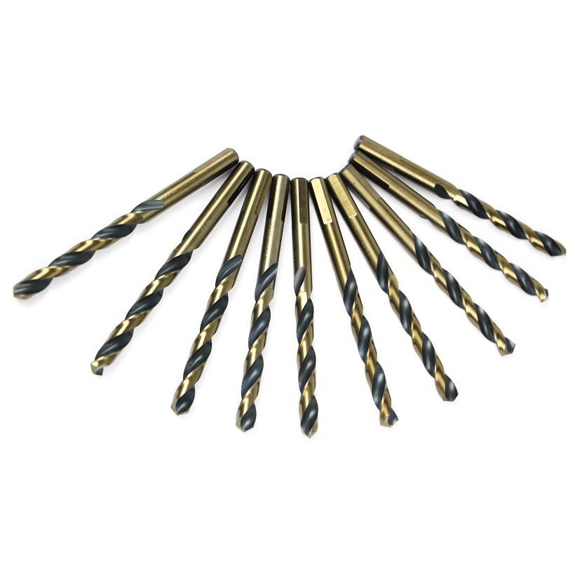 BỌC 10 MŨI KHOAN SẮT VÀNG - ĐEN TOLSEN TỪ 1.0mm-13mm - HÀNG CHÍNH HÃNG