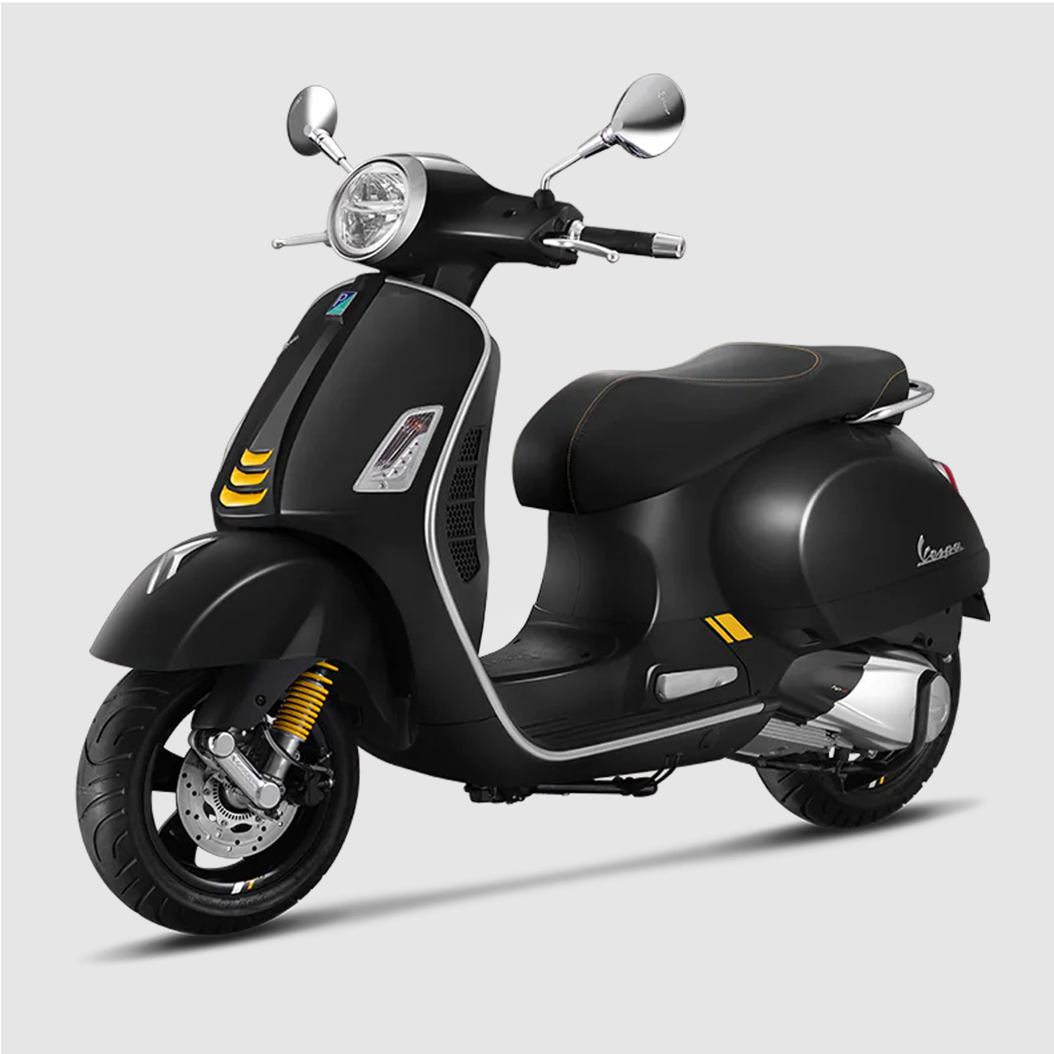 Xe Tay Ga Vespa GTS Super Tech 300 Màu Đen Black Vulcano