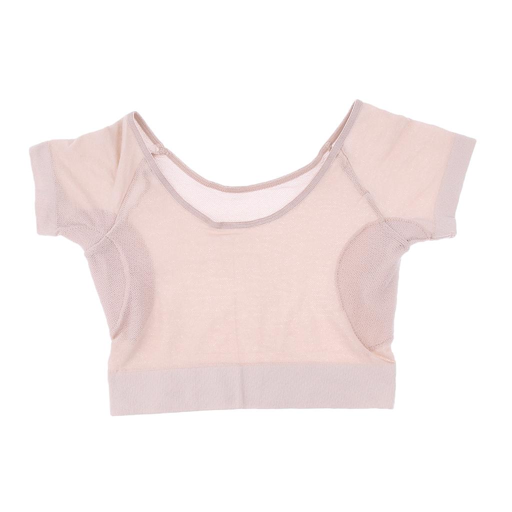 Cuticate Ngắn Áo Sơ Mi Nữ Tay Với Sát Nách Lót Thấm Hút Mồ Hôi Nách Lá Chắn Hấp Thụ Mồ Hôi Dành Cho Mùa Hè