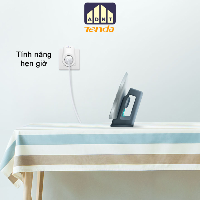 Ổ cắm wifi thông minh bật tắt thiết bị điện từ xa hỗ trợ giọng nói SP3 Tenda hàng chính hãng