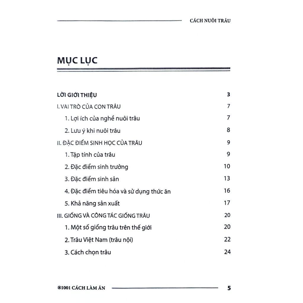 Sách - Cách Nuôi Trâu - NXB Nông Nghiệp