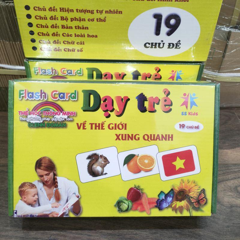 Bộ Thẻ Học Thông Minh 19 Chủ Đề Loại To - Flash Card Về Thế Giới Xung Quanh