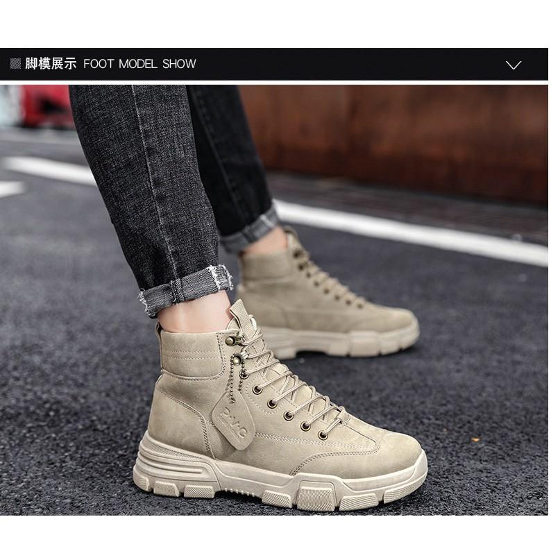 Giày cổ cao thời trang nam cao cấp, Giày thể thao/ Sneakers RM6003B 2 màu