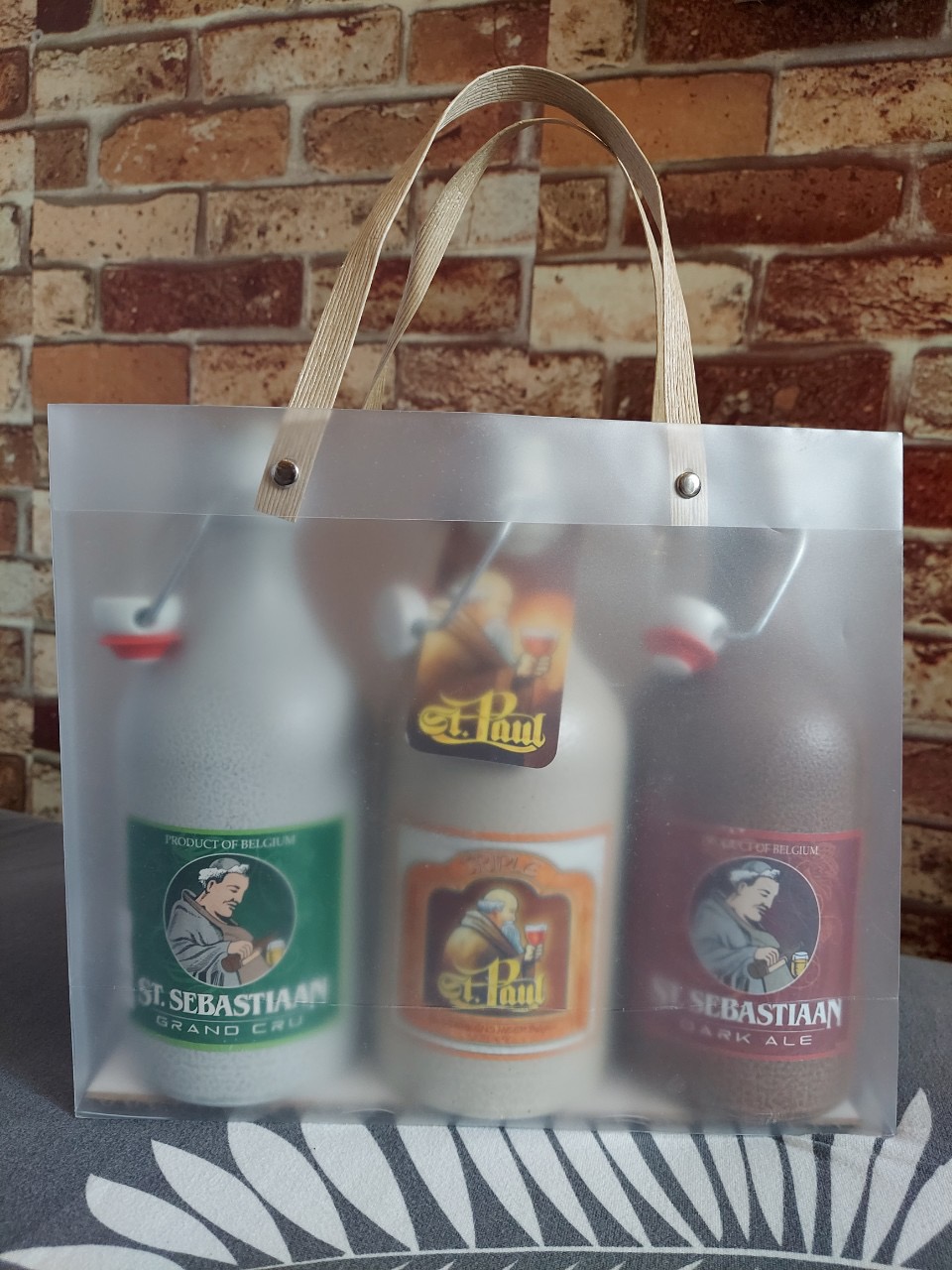 Set Quà 3 Chai Bia Sứ Bỉ Thầy Tu Brouwerij Sterkens