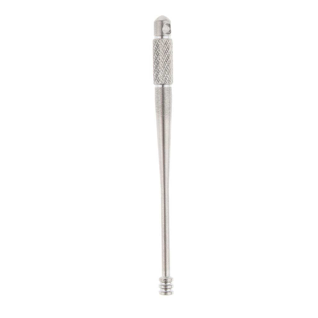 2 Pieces Titanium Ear Pick Wax Curette Remover Cleaner Care Tool, Metal Earpick, 64mm, Durable, Rust Proof, Silver, Colorful