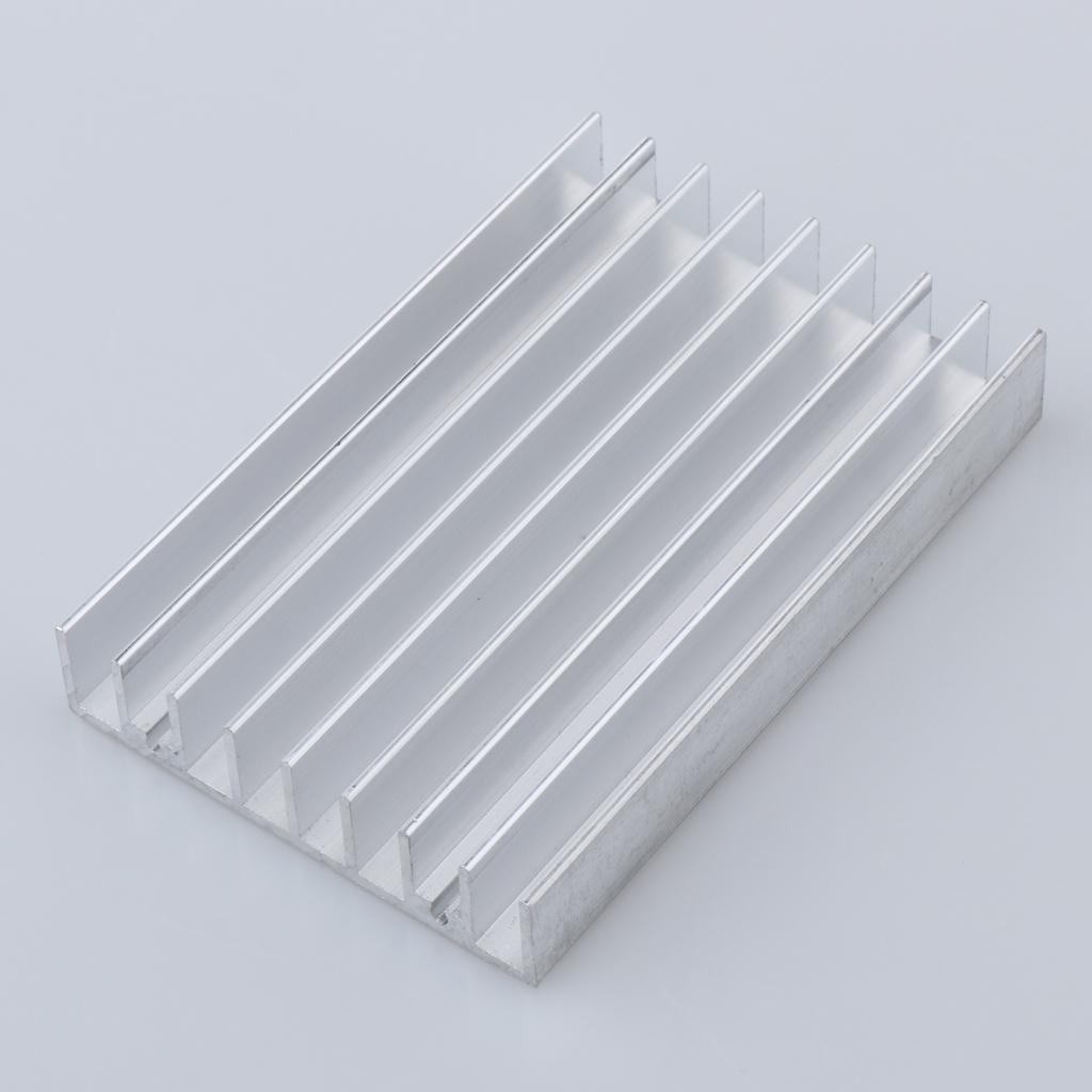 Aluminum CPU Sink Cooling Fin Cooler Fan Radiator Pad Kit 100x65.5x15mm